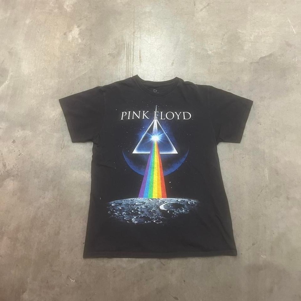 Pink‎ Floyd 2012 liquid blue faded black band tee shirt